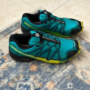 Salomon | Speedcross 4 | Peacock | Black | Purple | Yellow | 7.5 | Cushion